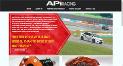 Desktop Screenshot of api-racing.com.sg