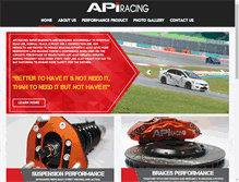 Tablet Screenshot of api-racing.com.sg